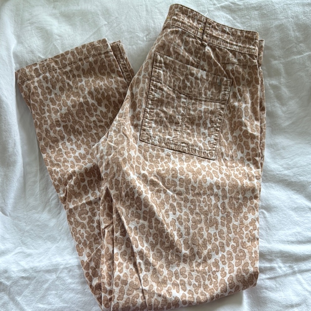 Anthropologie Wanderer Leopard Pant